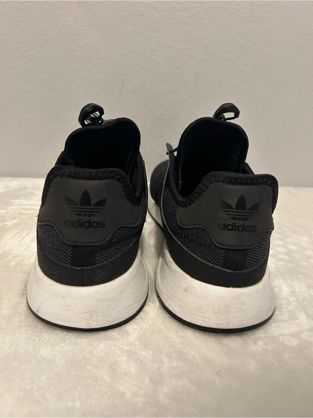 Adidas Black Athletic Knit Sneakers with White Midsole